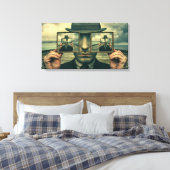 Reflexiviteit canvas afdruk (Insitu (Slaapkamer))