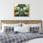 Reflexiviteit canvas afdruk (Insitu (Slaapkamer))