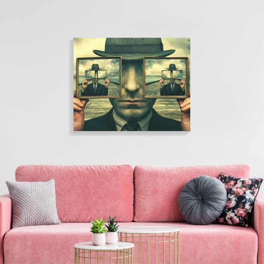 Reflexiviteit canvas afdruk (Insitu (Woonkamer))