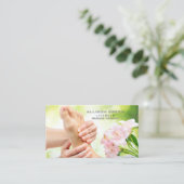Reflexologie Acupressuur Voet Massage therapeut Visitekaartje (Staand voorkant)