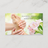 Reflexologie Acupressuur Voet Massage therapeut Visitekaartje (Voorkant)