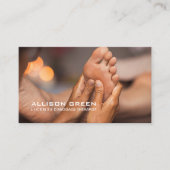 Reflexologie Acupressuur Voet Massage therapeut Visitekaartje (Voorkant)