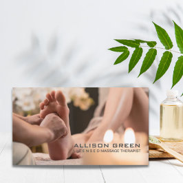 Reflexologie Acupressuur Voet Massage therapeut Visitekaartje