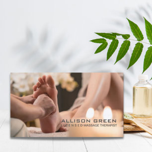 Reflexologie Acupressuur Voet Massage therapeut Visitekaartje