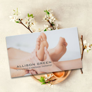 Reflexologie Acupressuur Voet Massage therapeut Visitekaartje