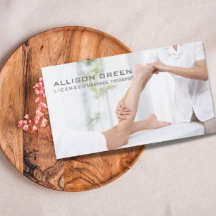 Reflexologie Acupressuur Voet Massage therapeut Visitekaartje