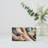 Reflexologie Acupressuur Voet Massage therapeut Visitekaartje (Staand voorkant)