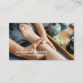 Reflexologie Acupressuur Voet Massage therapeut Visitekaartje (Voorkant)