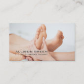 Reflexologie Acupressuur Voet Massage therapeut Visitekaartje (Voorkant)