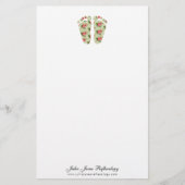 reflexologie chiropody podiatry podiatry-voetpapie briefpapier (Voorkant)