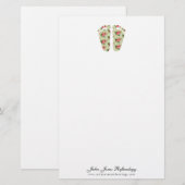 reflexologie chiropody podiatry podiatry-voetpapie briefpapier (Voorkant / Achterkant)