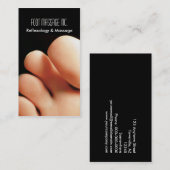 reflexologie en voetmassage visitekaartje (Voorkant / Achterkant)