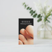 reflexologie en voetmassage visitekaartje (Staand voorkant)