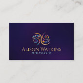 Reflexologie - Kleurrijke Ying Yang Ornament Visitekaartje (Voorkant)