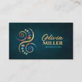 Reflexologie - Kleurrijke Ying Yang symbool Visitekaartje (Voorkant)