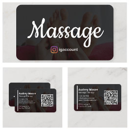 Reflexologie Massage Therapie Sjablonen Ontwerp Visitekaartje