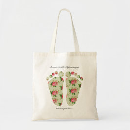 reflexologie pedicure chiropody voet logo canvas t tote bag
