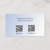 Reflexologie QR Code Lotus Bloemmaan Visitekaartje (Achterkant)