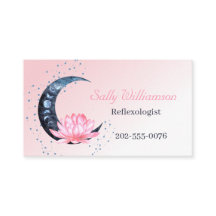 Reflexologie Roze Lotus Bloem Maan