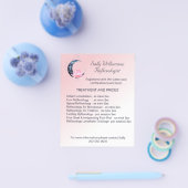 Reflexologie Roze Lotus Bloem Zakelijke Marketing Flyer (Enkel)