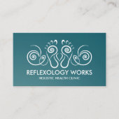 Reflexologie - Spiraal Ornament Visitekaartje (Voorkant)