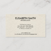 Reflexologie - Spiraal Ornament Visitekaartje (Achterkant)