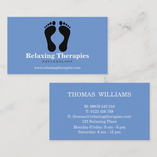Reflexologie Visitekaartje (Voorkant / Achterkant)