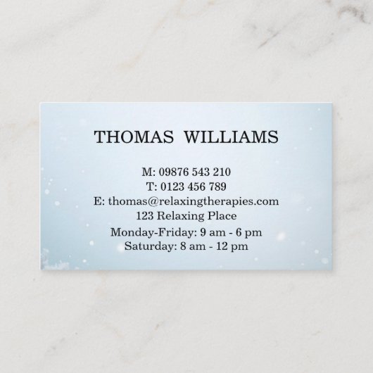 Reflexologie Visitekaartje (Achterkant)