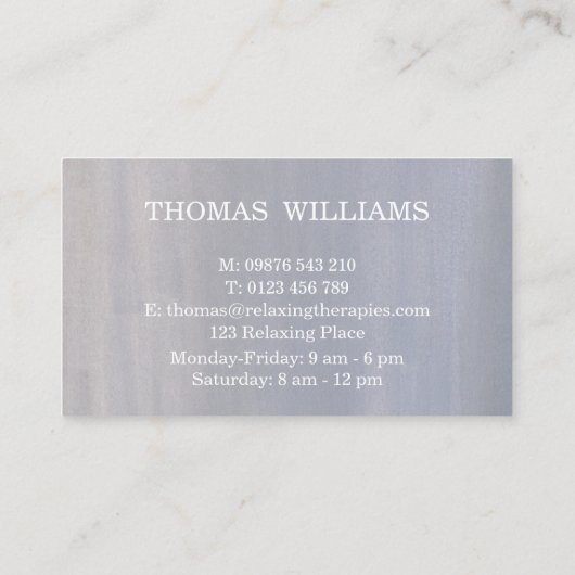 Reflexologie Visitekaartje (Achterkant)