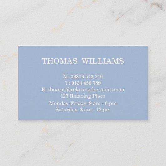 Reflexologie Visitekaartje (Achterkant)