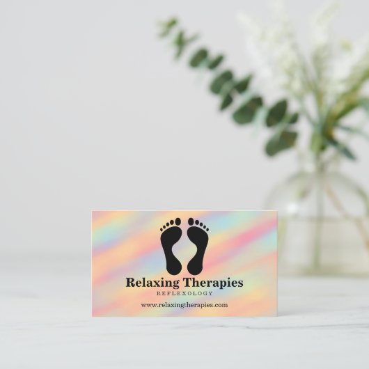 Reflexologie Visitekaartje (Staand voorkant)