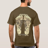 reflexologie voet kaart T-Shirt (Achterkant)
