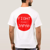 reflexologie voetkaart terug:japan bestrijden t-shirt (Achterkant)