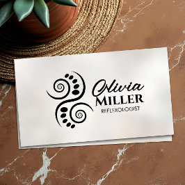 Reflexologie - Zwart-wit Ying Yang symbool Visitekaartje