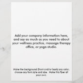 Reflexologiediagram Flyer (Achterkant)