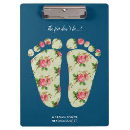 reflexologische podiatrische voettherapeut klembord