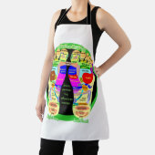 reflexologische voetkaart schort (Insitu)