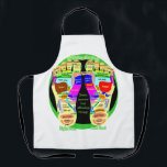 reflexologische voetkaart schort<br><div class="desc">reflexologievoetkaart Shiatsu japanese voet reflexology massage.</div>
