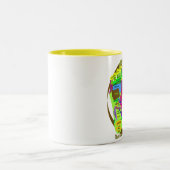 reflexologische voetkaart tweekleurige koffiemok (Center)