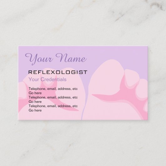 Reflexologist Price Visitekaartjes (Voorkant)