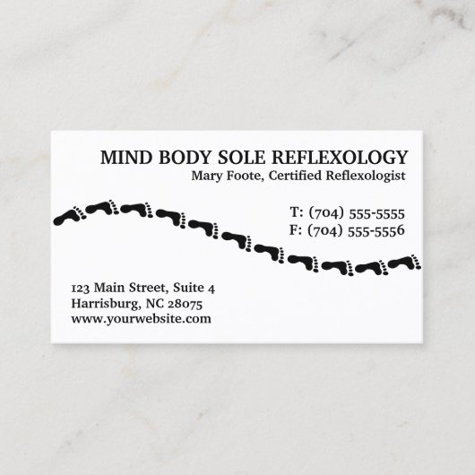 Reflexologist Reflexologist Visitekaartjes (Voorkant)