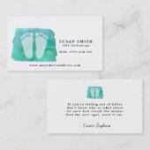 Reflexologist visitekaartje reflexoloog podiatrist (Voorkant / Achterkant)