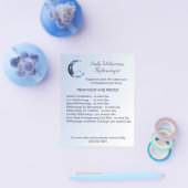 Reflexology Blue Lotus Flower Business Marketing Flyer (Enkel)