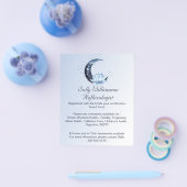 Reflexology Blue Lotus Flower Moon Business Flyer (Enkel)