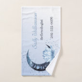 Reflexology Blue Lotus Flower Moon Handdoek (Handdoek)