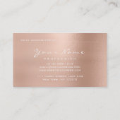 Reflexology Massage Therapist Glitter Appointment Afsprakenkaartje (Achterkant)