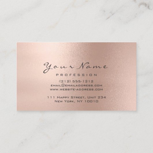 Reflexology Massage Therapist Skinny Roos Blush Visitekaartje (Achterkant)