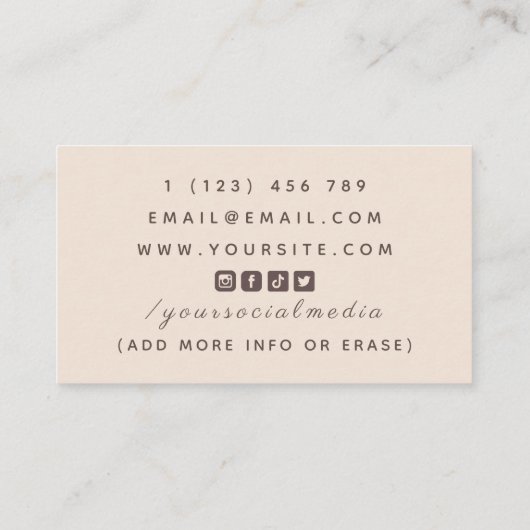 Reflexology Massage Therapy Feet Foot Social Media Visitekaartje (Achterkant)