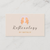 Reflexology Massage Therapy Feet Foot Social Media Visitekaartje (Voorkant)
