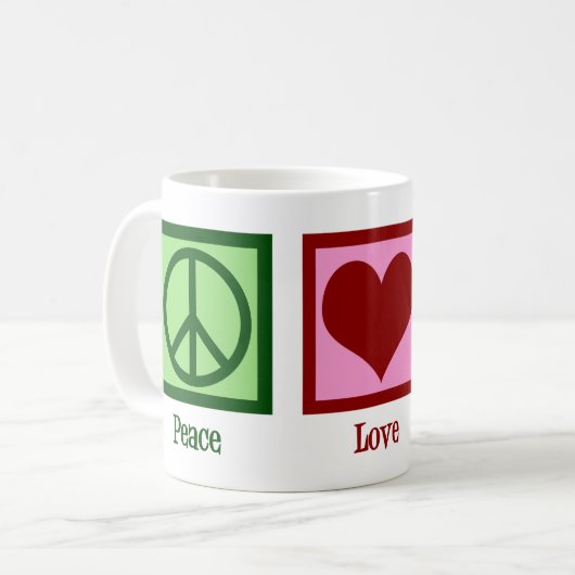 Reflexology Peace Love Koffiemok (Voorkant links)